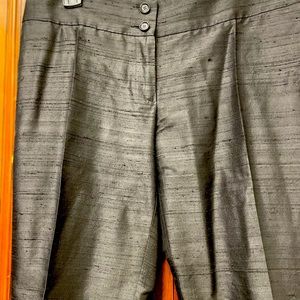 Dolce Gabbana black silk pants